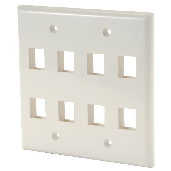 Main product image for Audtek KWGH9 Keystone Wall Plate Double Gang 8- 151-190